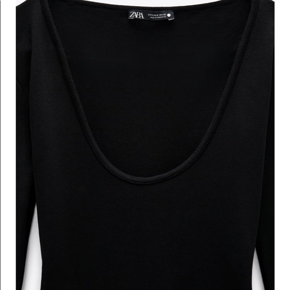 Zara NWT scoop Neck Bodysuit - Picture 3 of 3